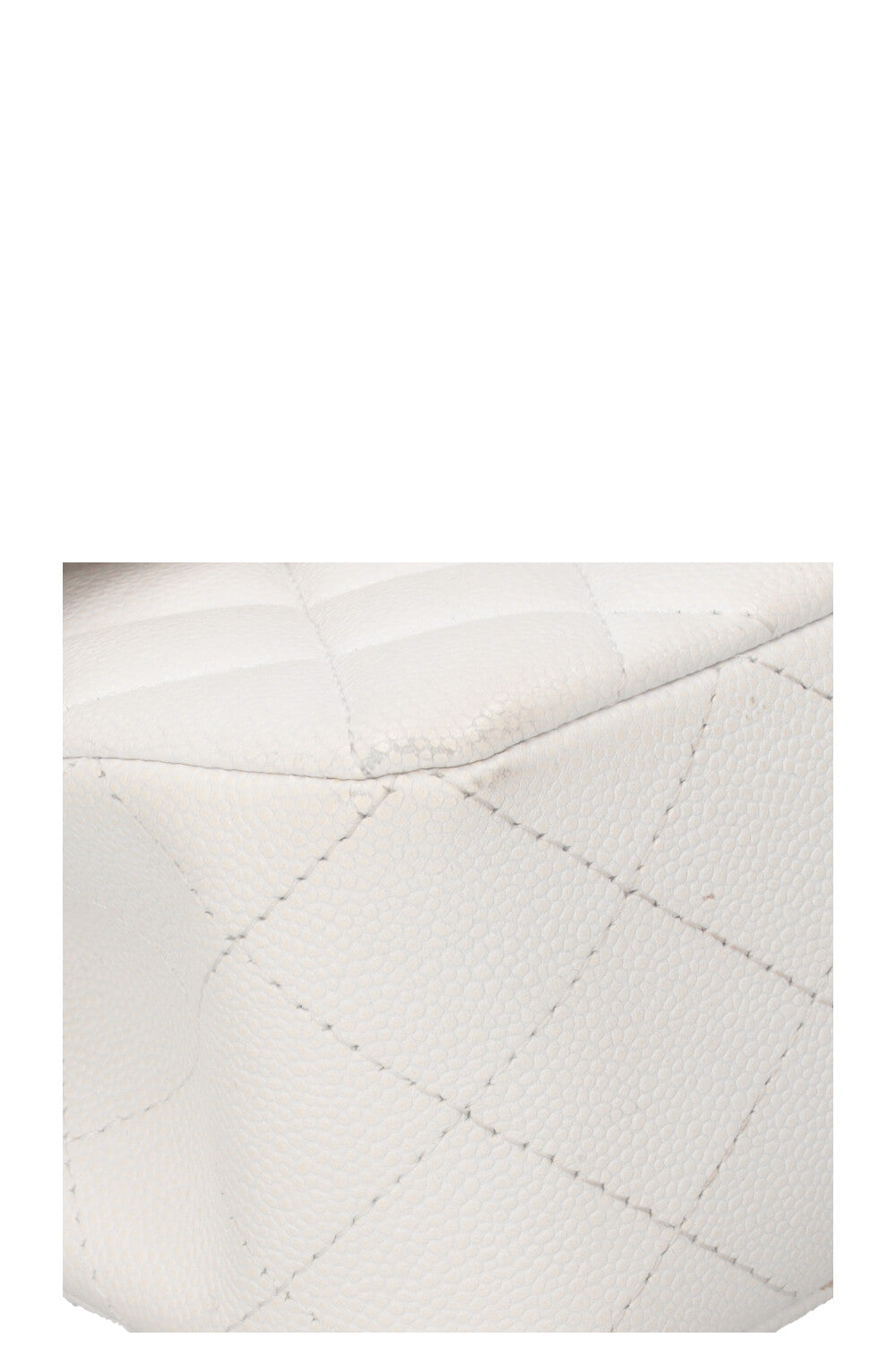 CHANEL Small Double Flap Caviar White