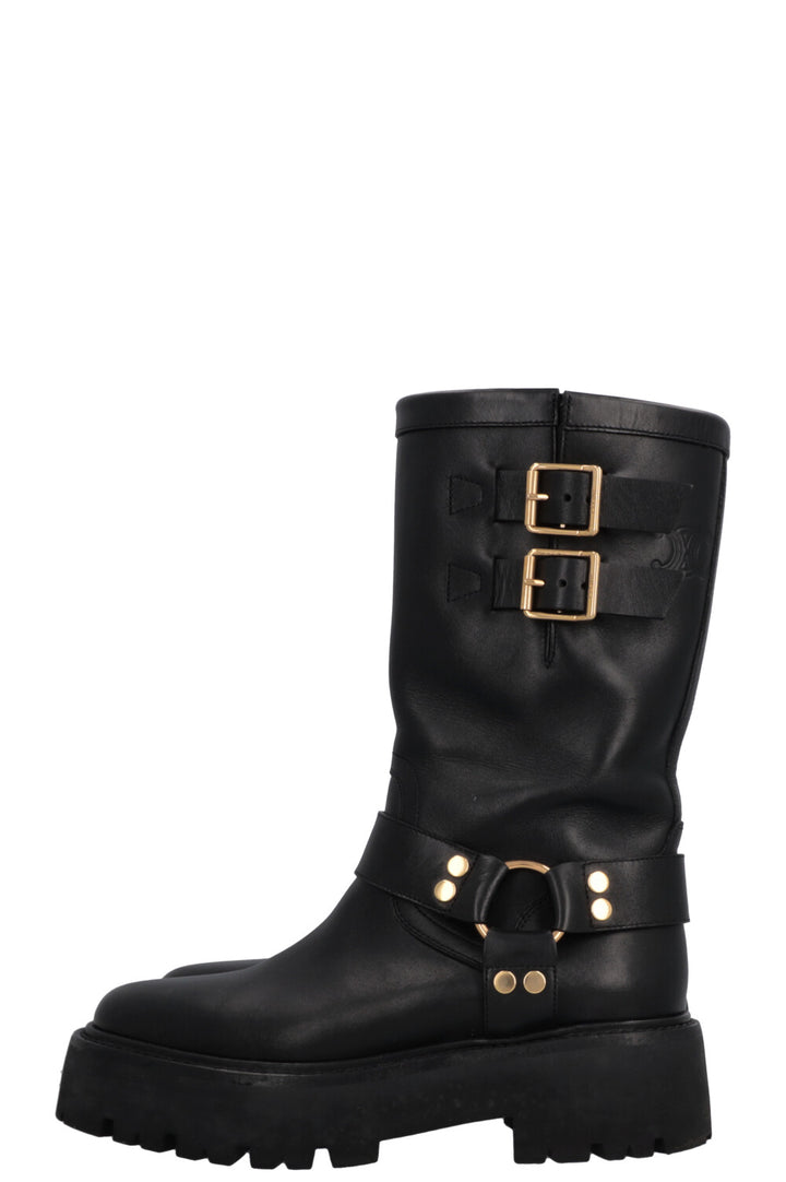 Bottes motardes CELINE noires
