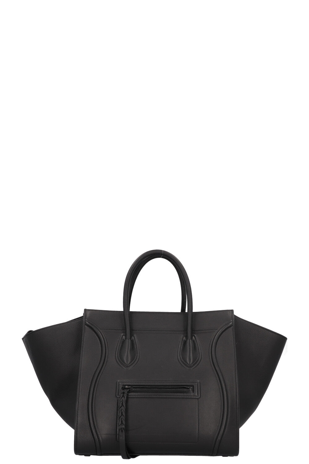 CÉLINE Medium Phantom Luggage Handbag Black