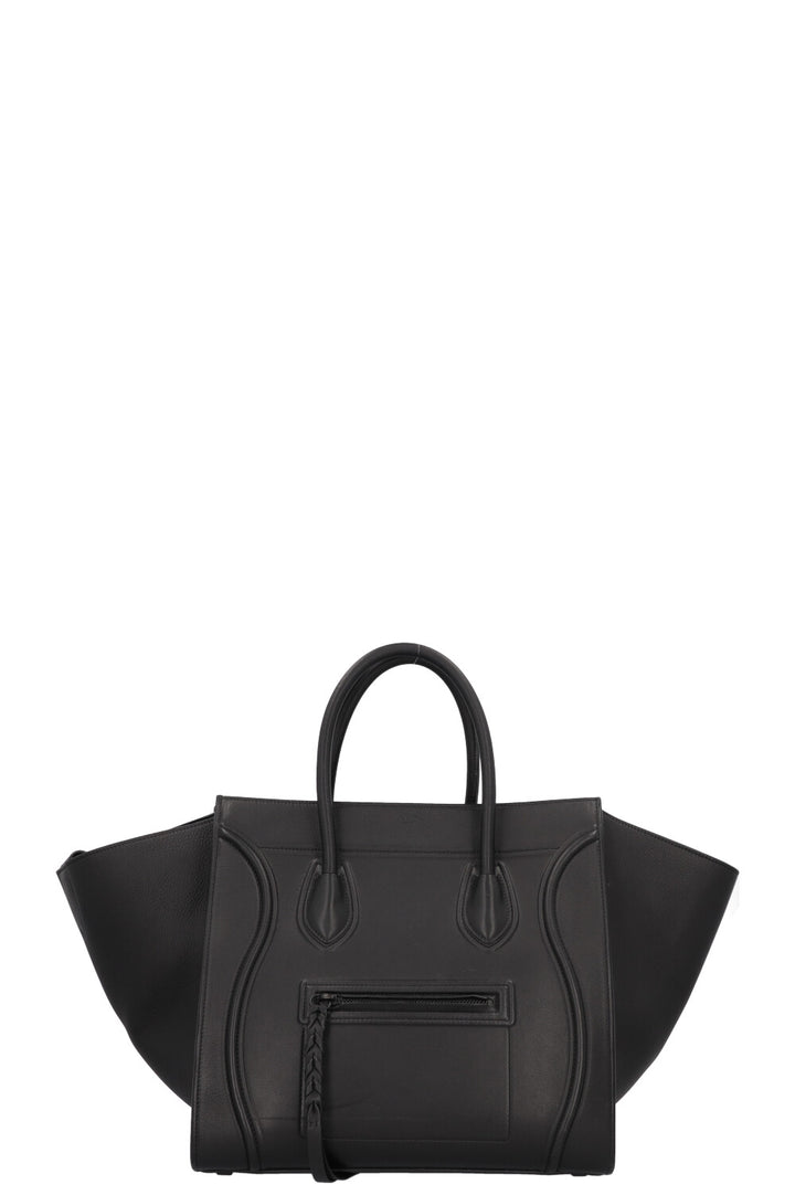 CÉLINE Medium Phantom Luggage Handbag Black