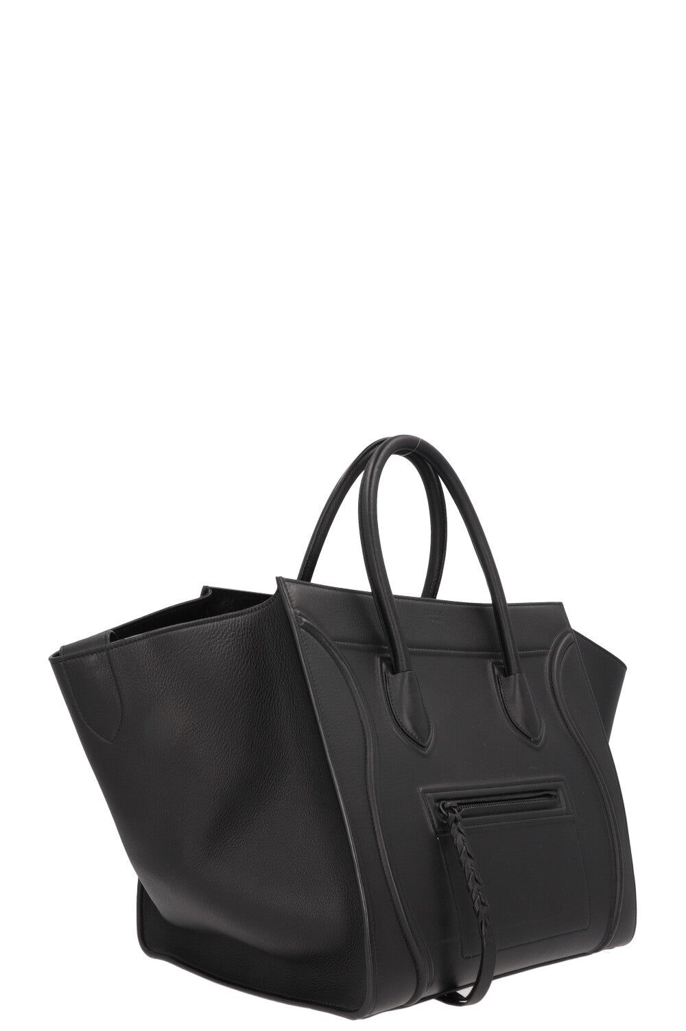 CÉLINE Medium Phantom Luggage Handbag Black