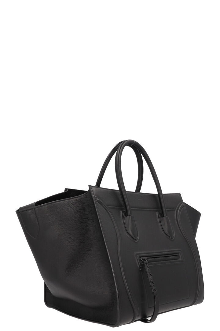 CÉLINE Medium Phantom Luggage Handbag Black