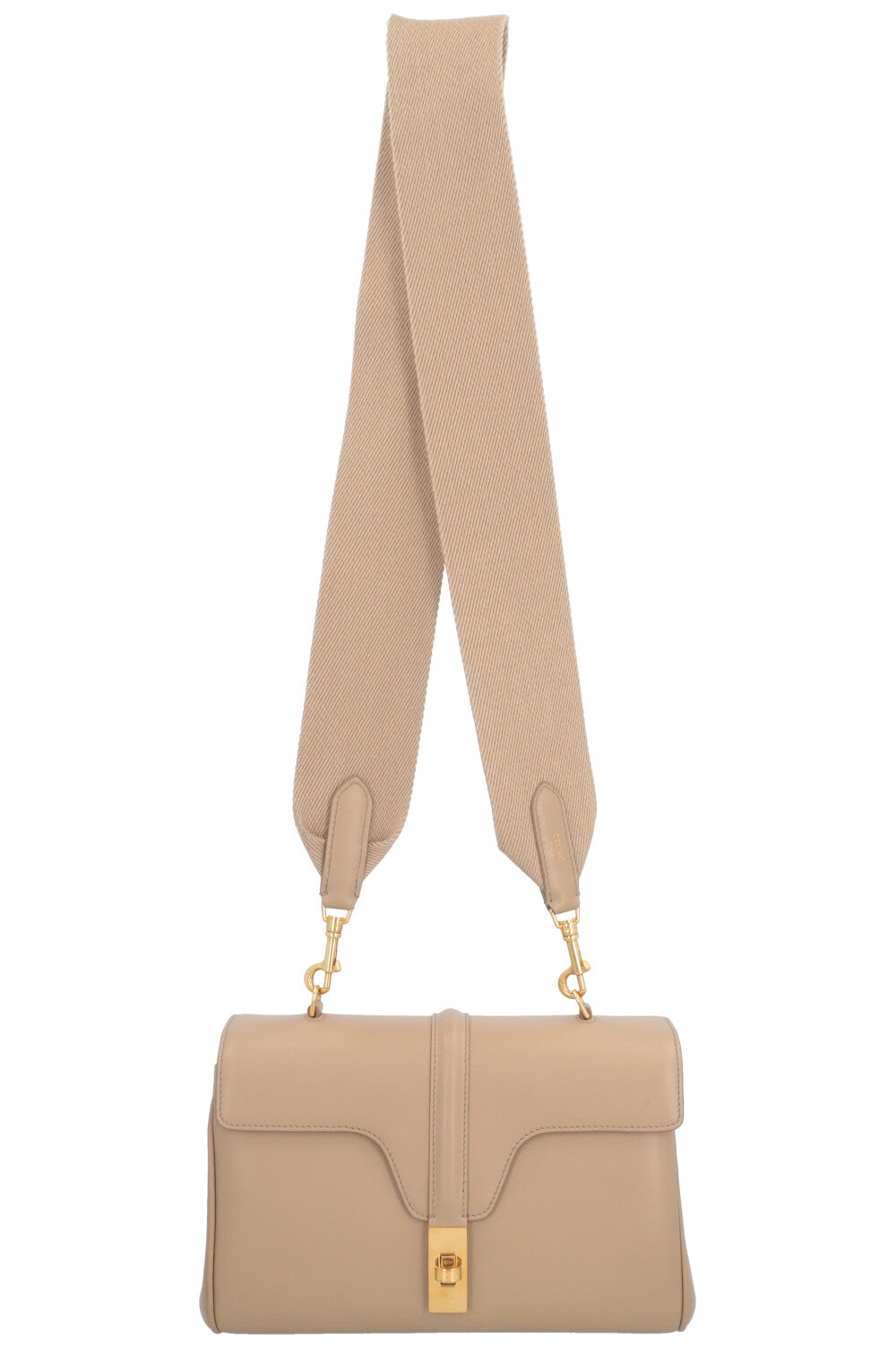CELINE Soft 16 Crossbody Bag Beige