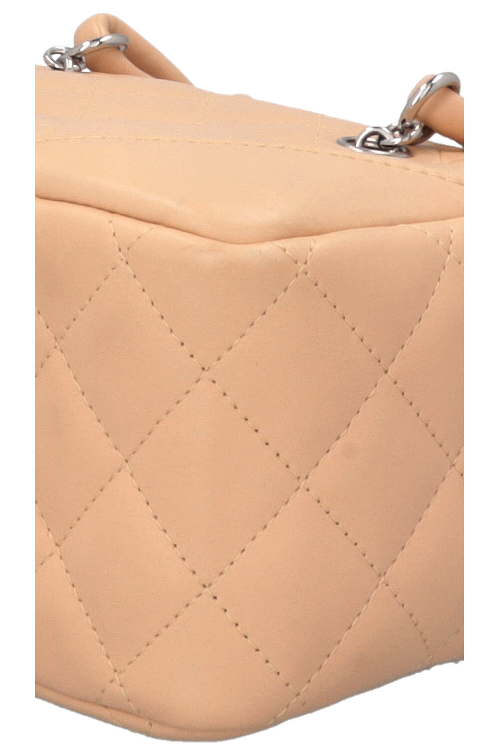 Sac bowling CHANEL Cambon CC petit modèle beige