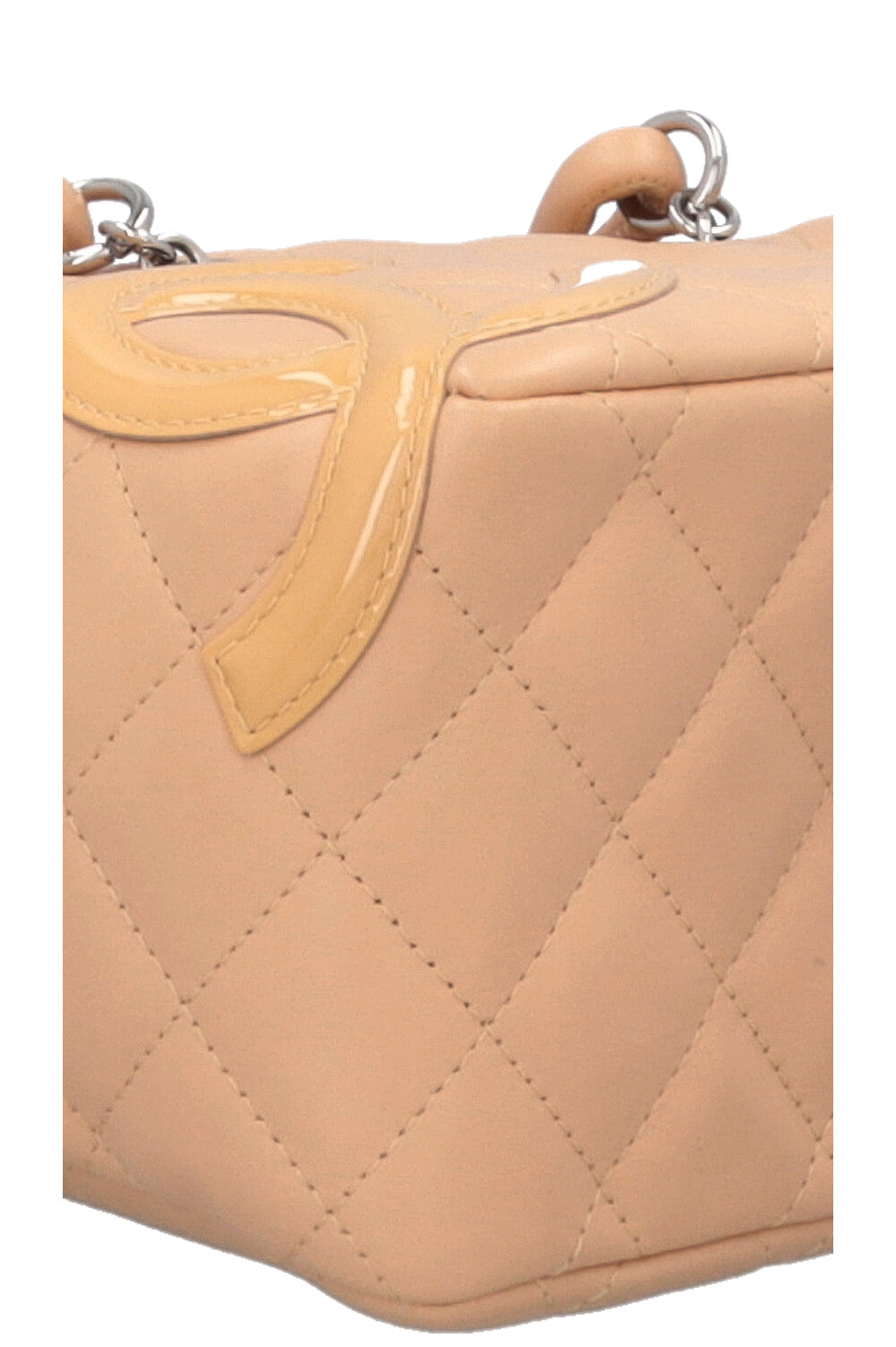 Sac bowling CHANEL Cambon CC petit modèle beige