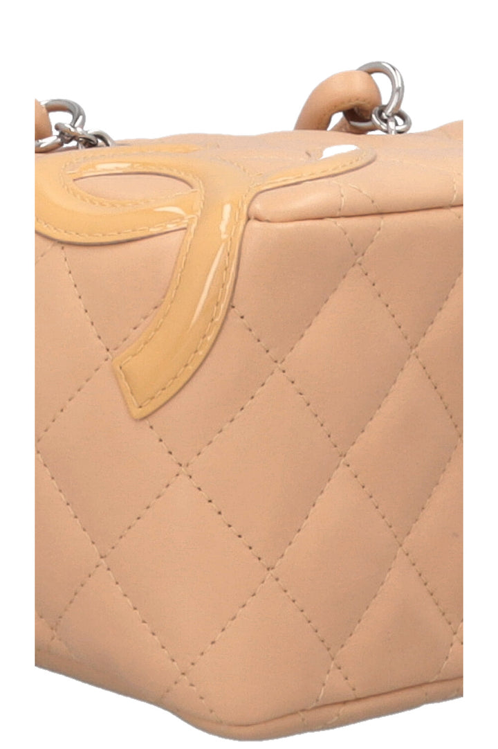 Sac bowling CHANEL Cambon CC petit modèle beige