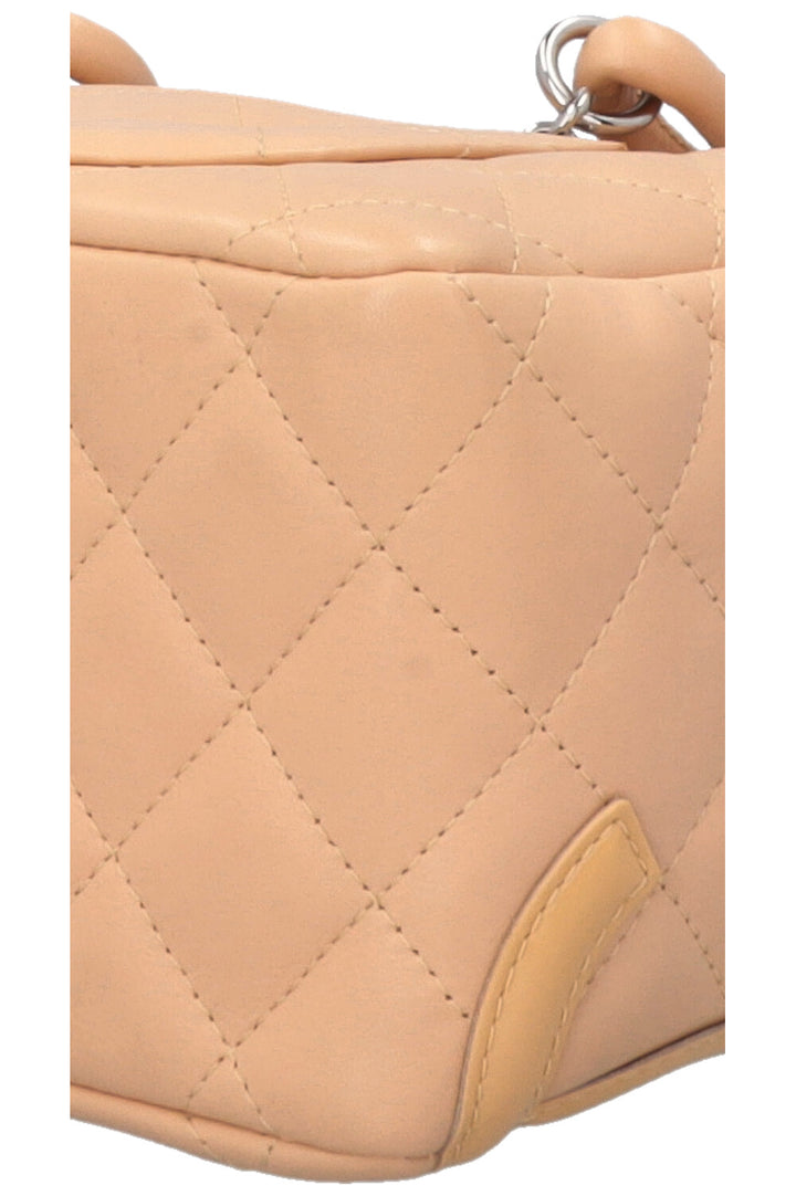 Sac bowling CHANEL Cambon CC petit modèle beige