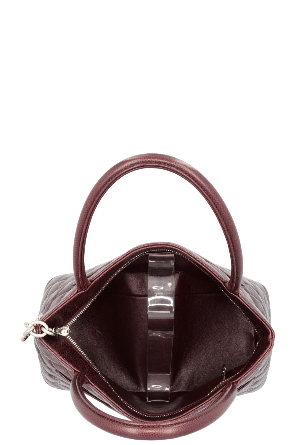 Sac cabas CHANEL Médaillon Bordeaux