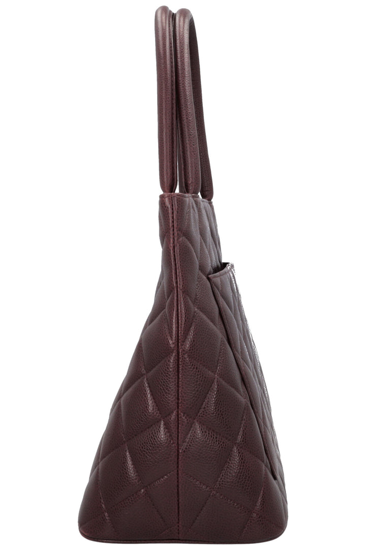 Sac cabas CHANEL Médaillon Bordeaux