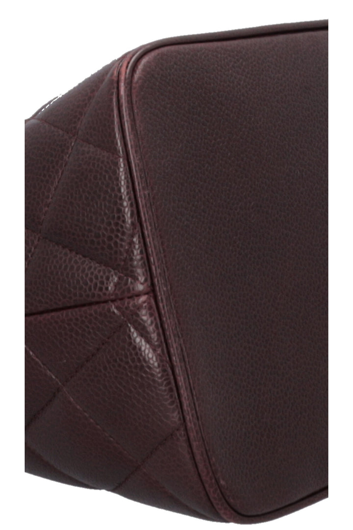Sac cabas CHANEL Médaillon Bordeaux