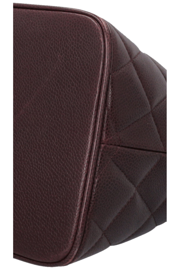 Sac cabas CHANEL Médaillon Bordeaux