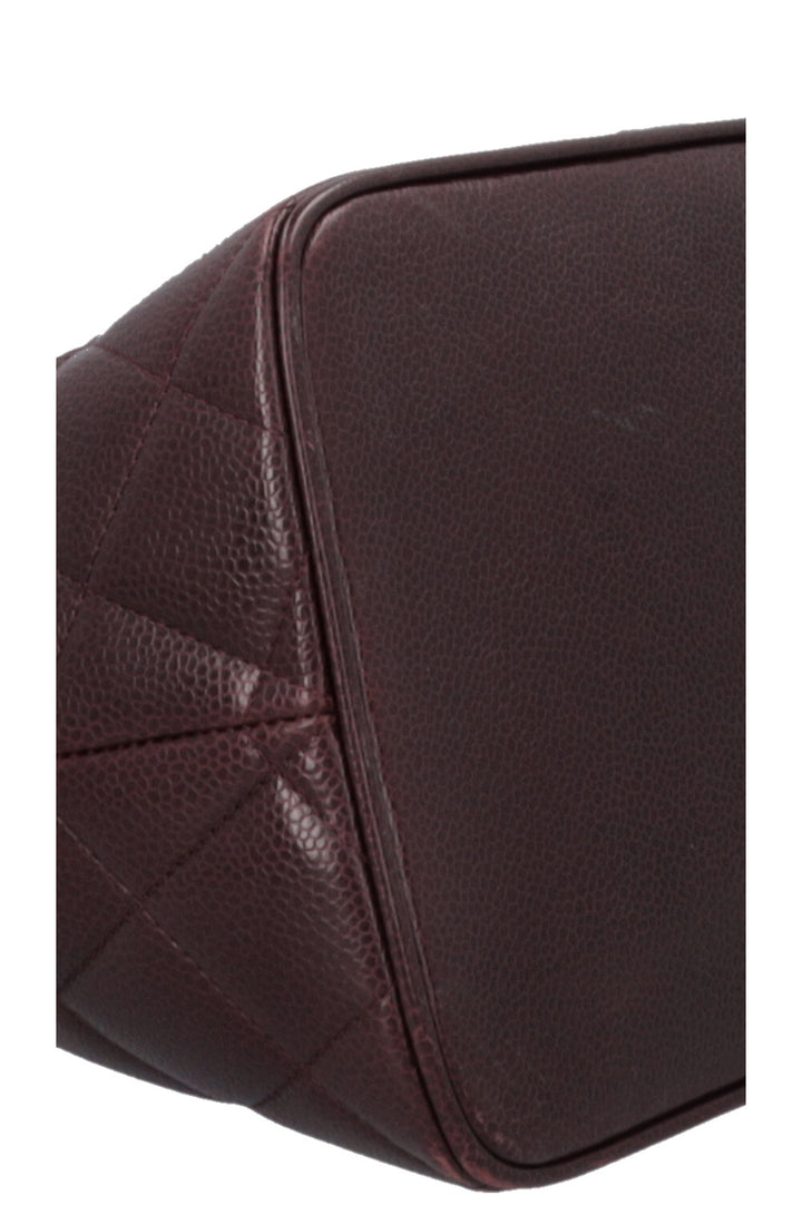 Sac cabas CHANEL Médaillon Bordeaux