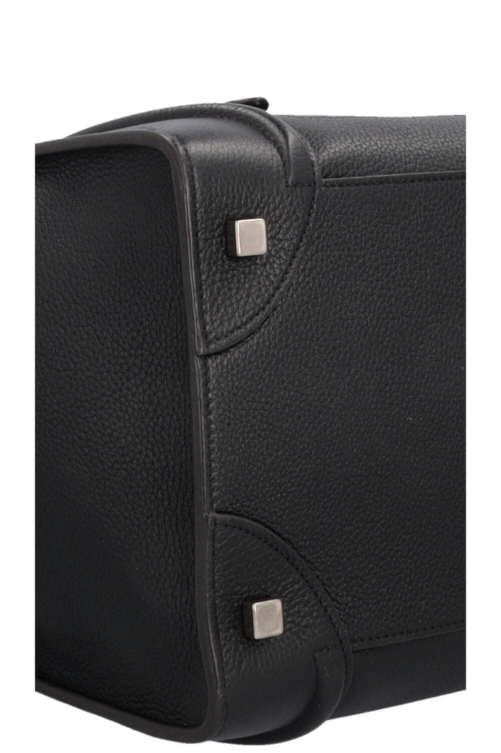 CELINE Mini Luggage Tote Bag Black