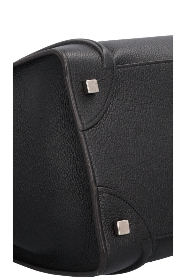 CELINE Mini Luggage Tote Bag Black