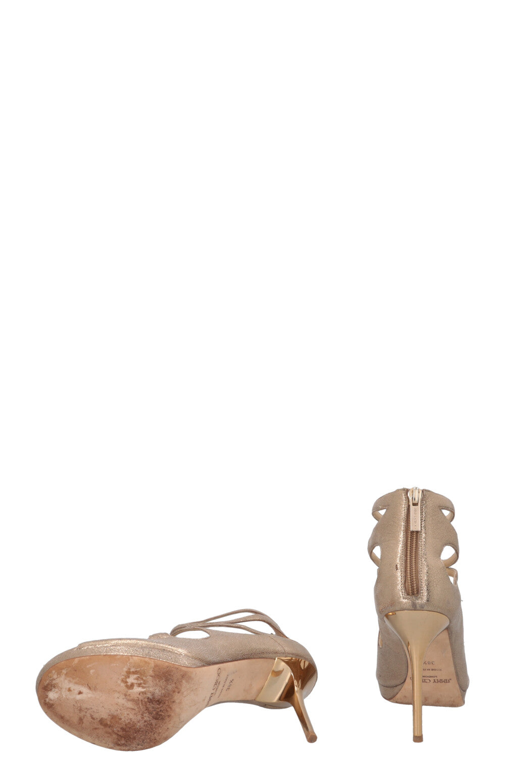 Sandales Loila en cuir doré JIMMY CHOO