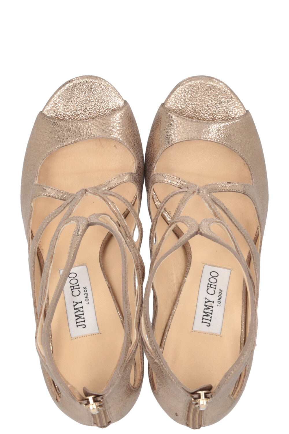 Sandales Loila en cuir doré JIMMY CHOO
