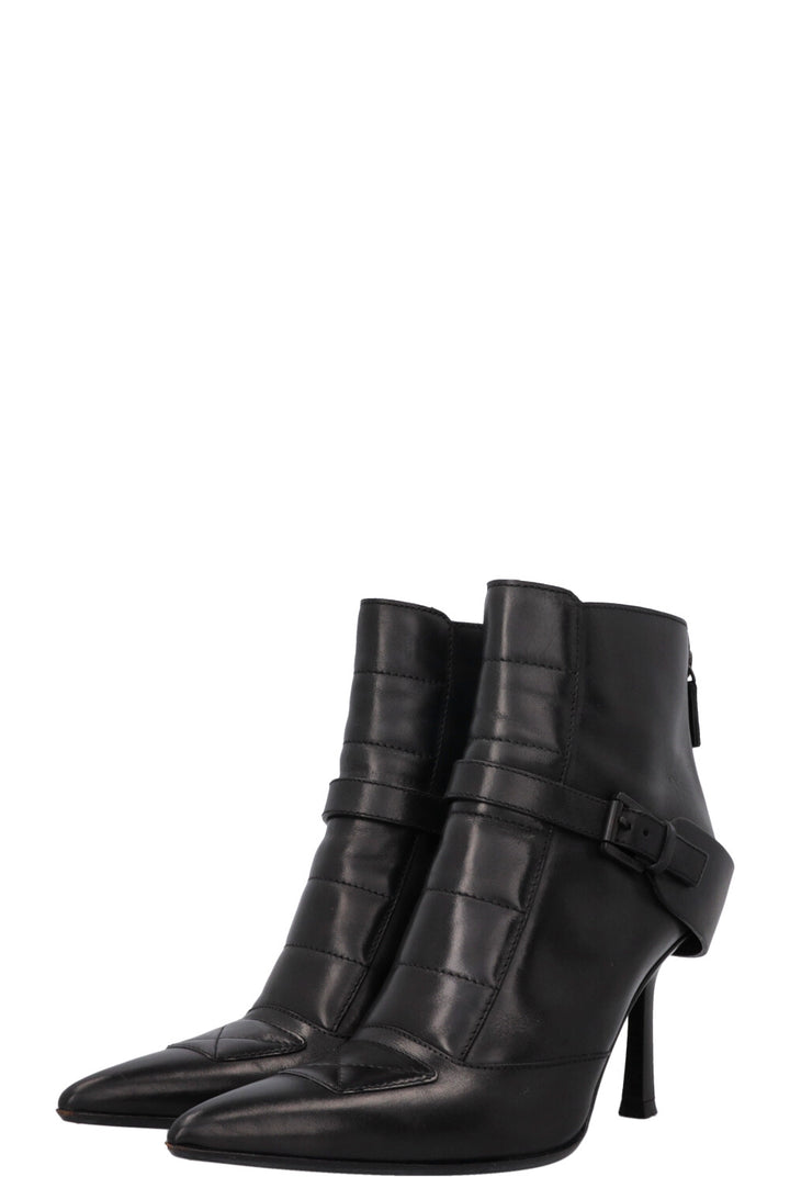 GUCCI Buckled Ankle Boots Black