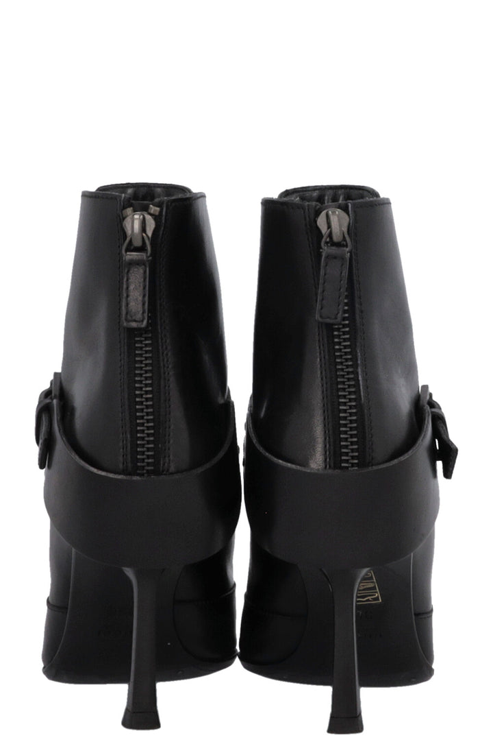 GUCCI Buckled Ankle Boots Black