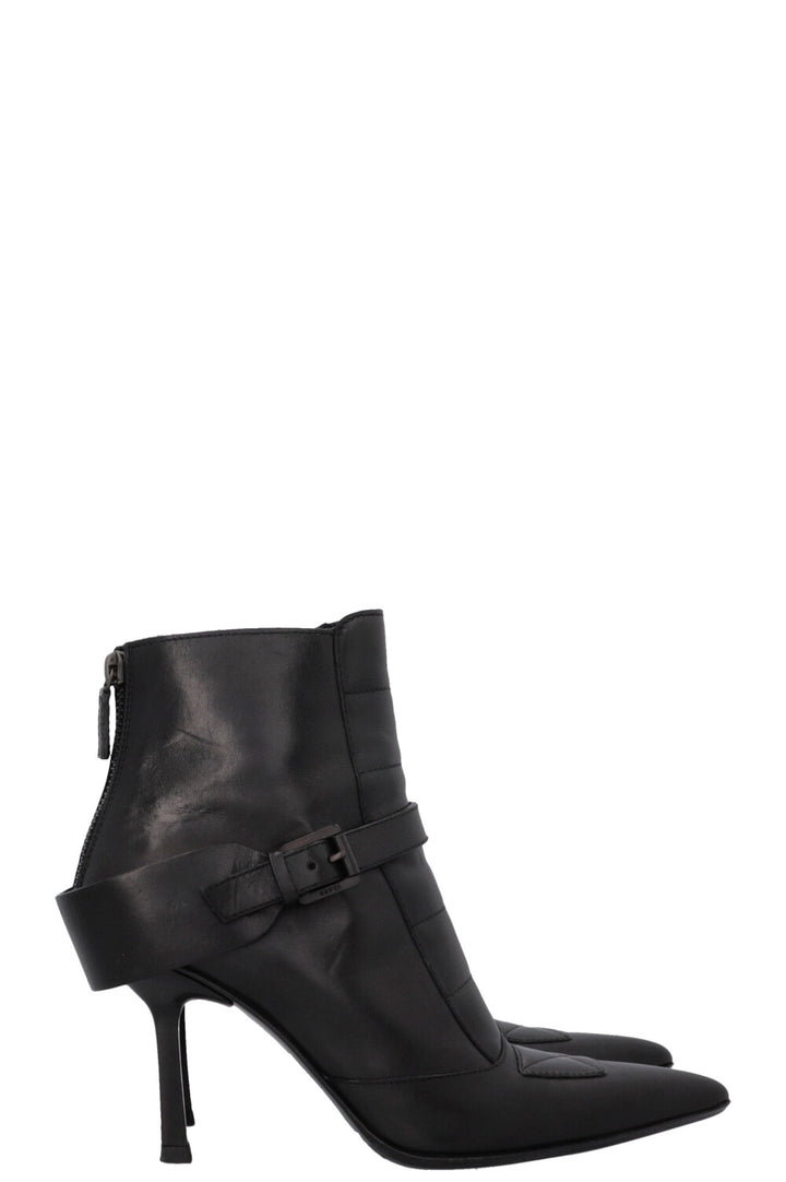 GUCCI Buckled Ankle Boots Black