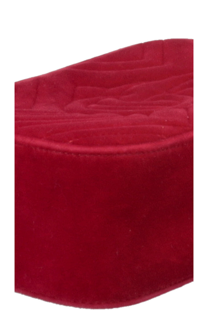 Sac photo GUCCI Marmont moyen en velours rouge