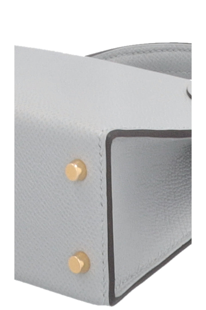 HERMÈS Mini Kelly II Epsom Blue Glacier