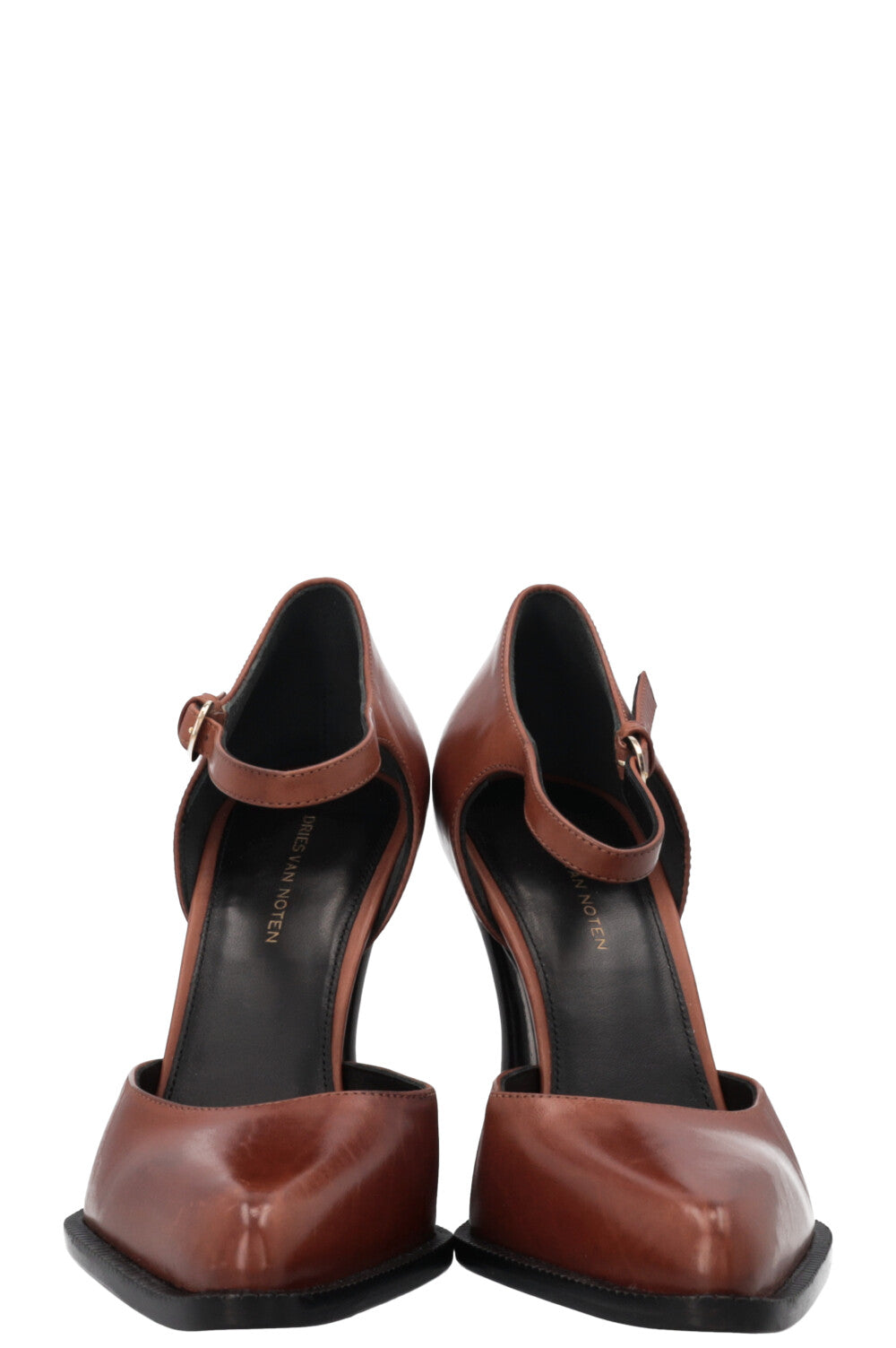 DRIES VAN NOTEN 95 Mary Jane Heels Brown