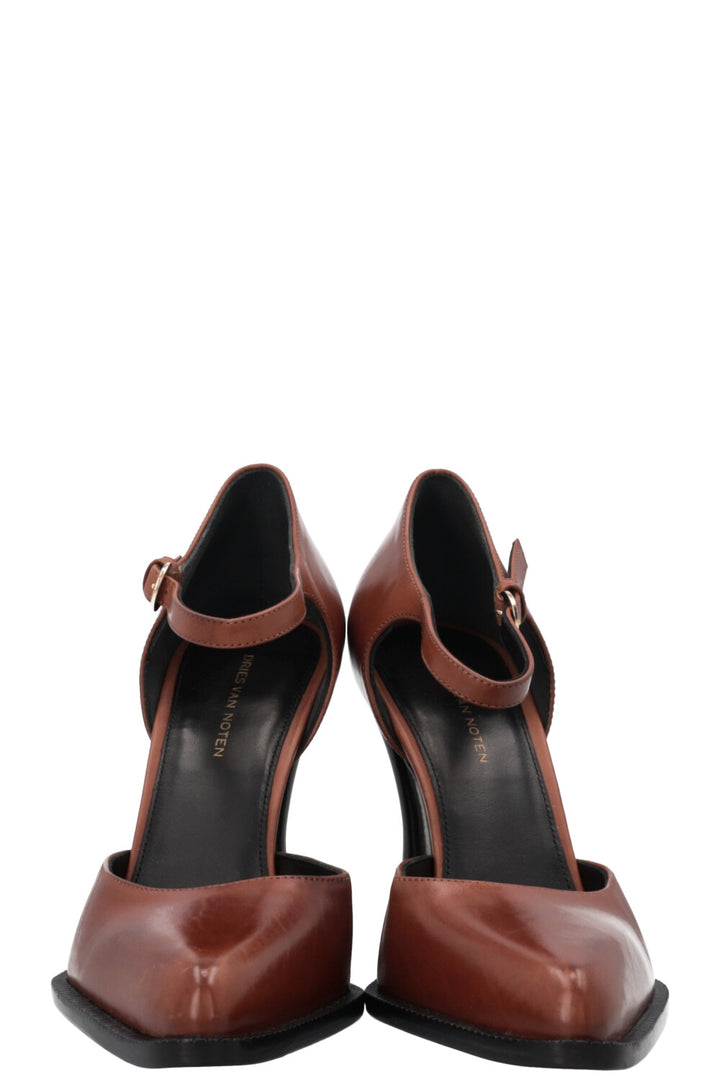 DRIES VAN NOTEN 95 Mary Jane Heels Brown