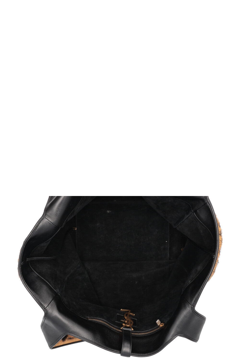 SAINT LAURENT Le 5 A 7 Bea Sac cabas en cuir de veau léopard