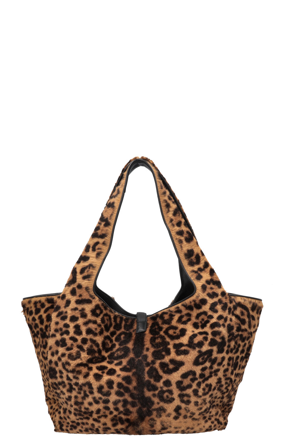 SAINT LAURENT Le 5 A 7 Bea Sac cabas en cuir de veau léopard