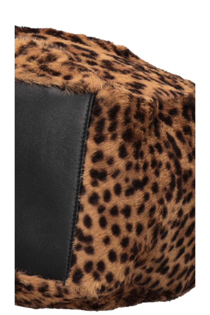 SAINT LAURENT Le 5 A 7 Bea Sac cabas en cuir de veau léopard