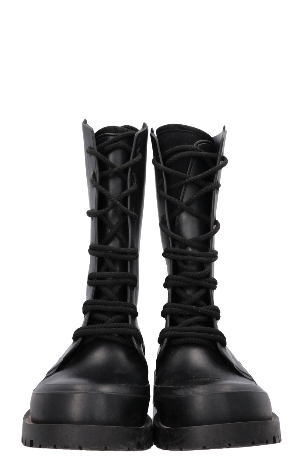 CHRISTIAN DIOR DiorCamp Combat Boots PVC Black
