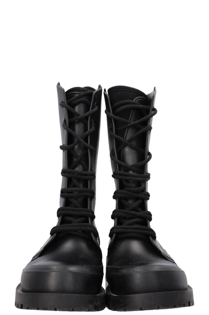 CHRISTIAN DIOR DiorCamp Combat Boots PVC Black