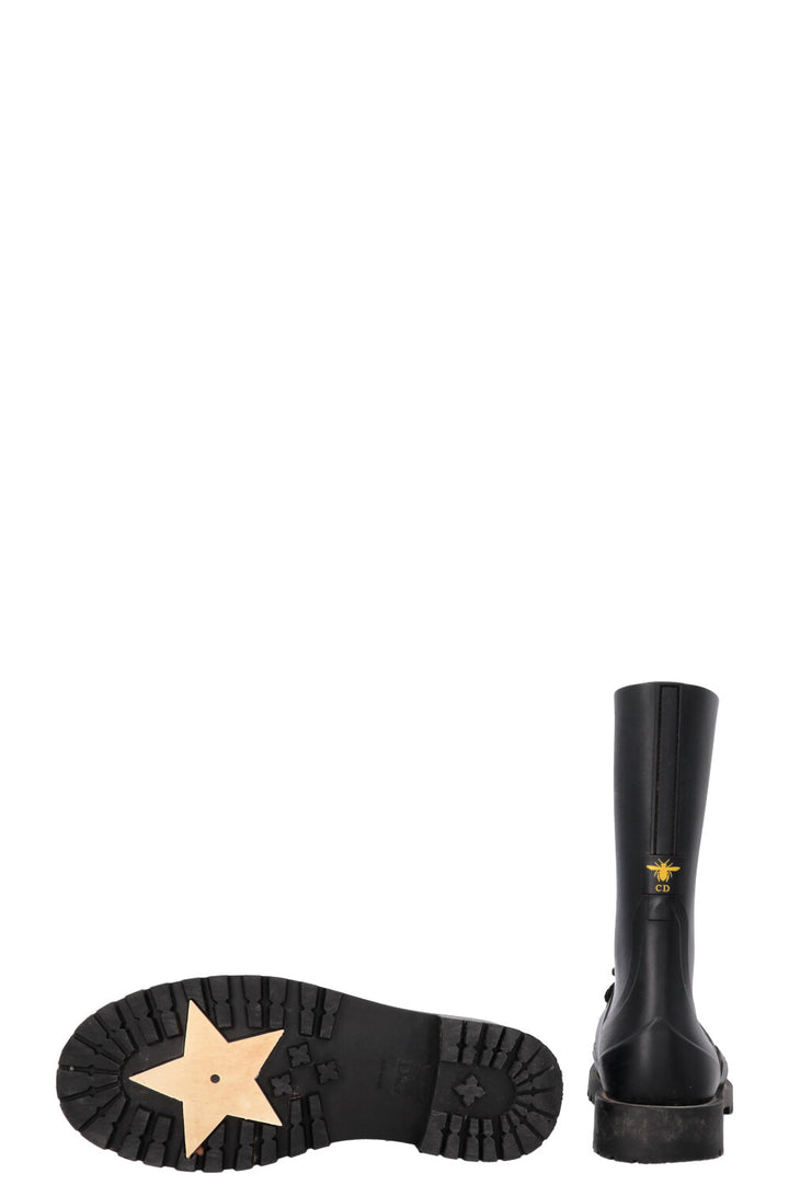 CHRISTIAN DIOR DiorCamp Combat Boots PVC Black
