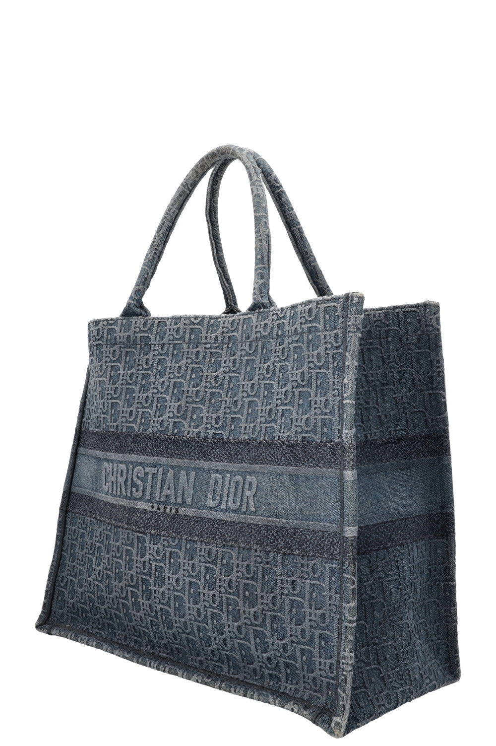 Sac cabas CHRISTIAN DIOR grand modèle en denim