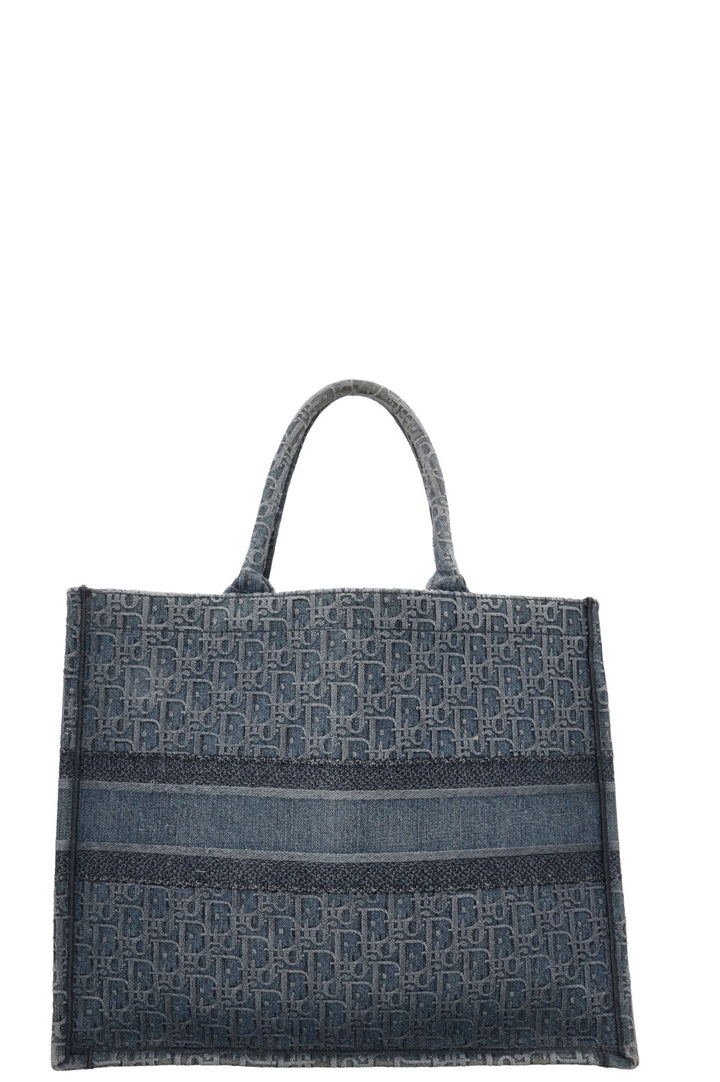 Sac cabas CHRISTIAN DIOR grand modèle en denim