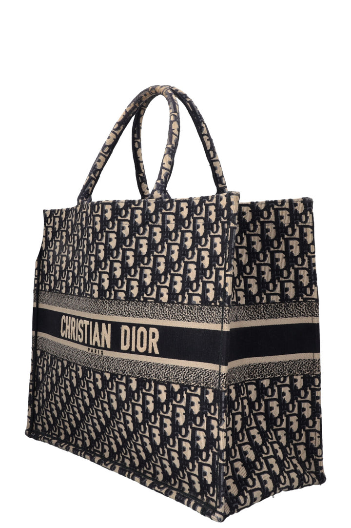 Livre Christian Dior Tota Large Oblique Bleu