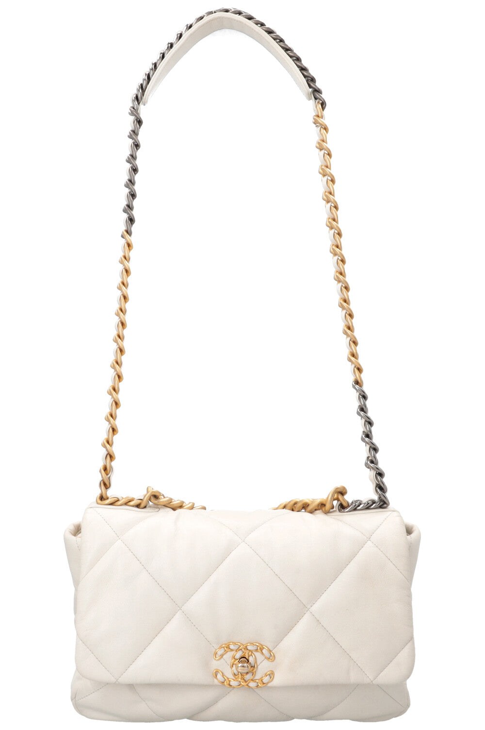 CHANEL 19 Large White