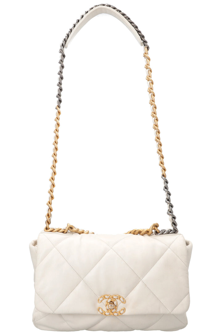 CHANEL 19 Large White