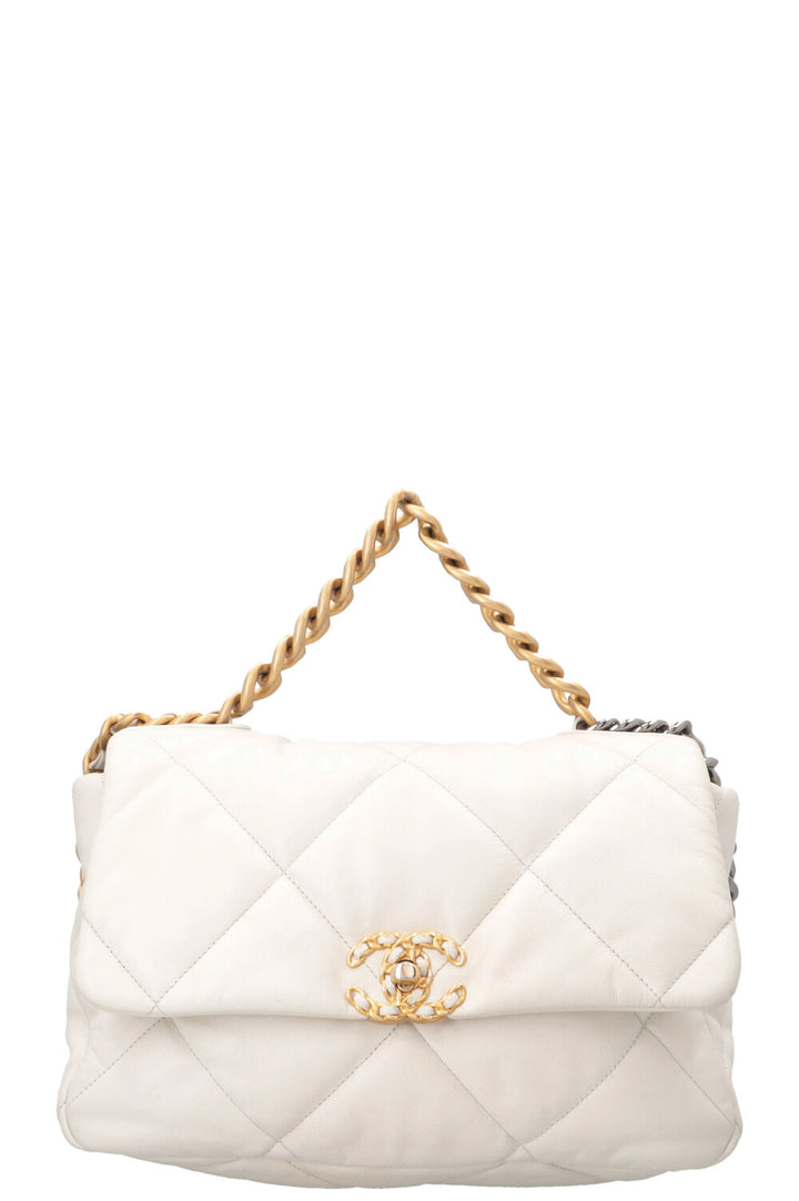 CHANEL 19 Large White
