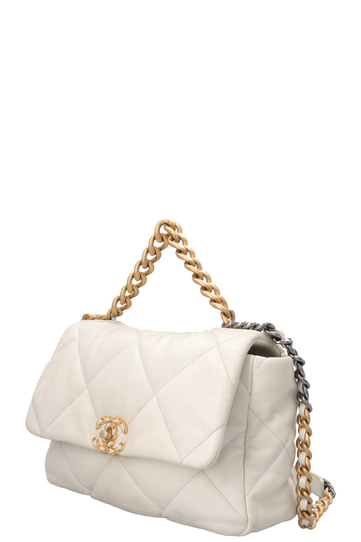 CHANEL 19 Large White