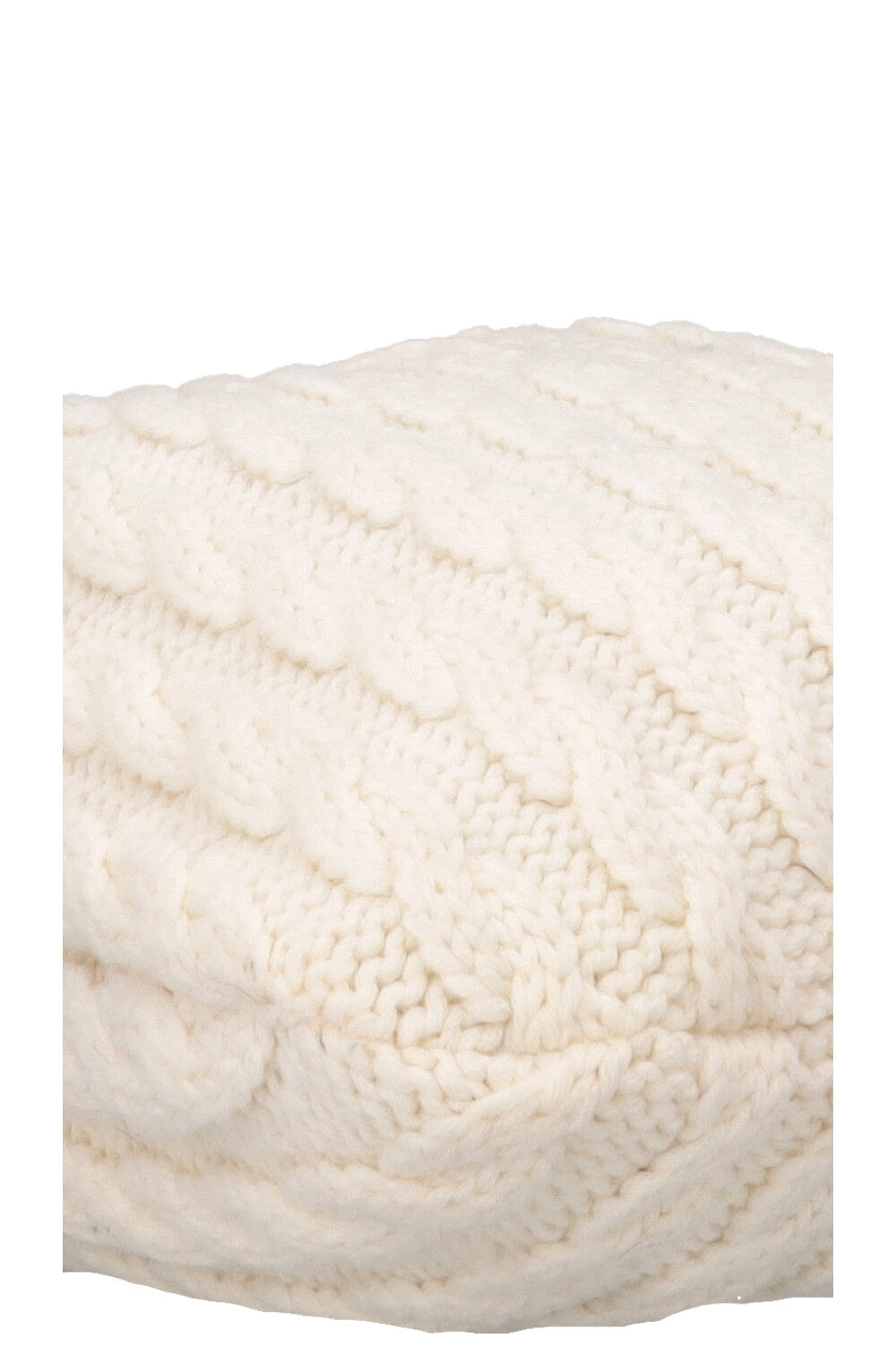 MIU MIU Cashmere Cable Knit Tote White