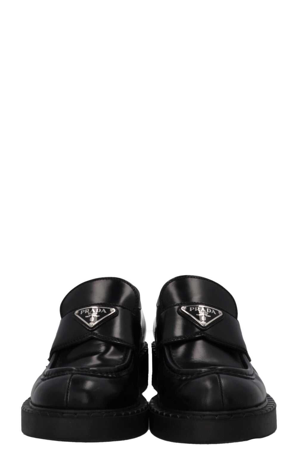 PRADA Logo Loafers Black