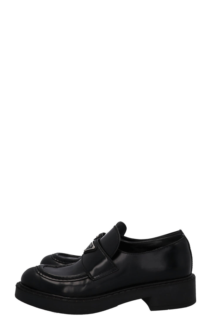 PRADA Logo Loafers Black