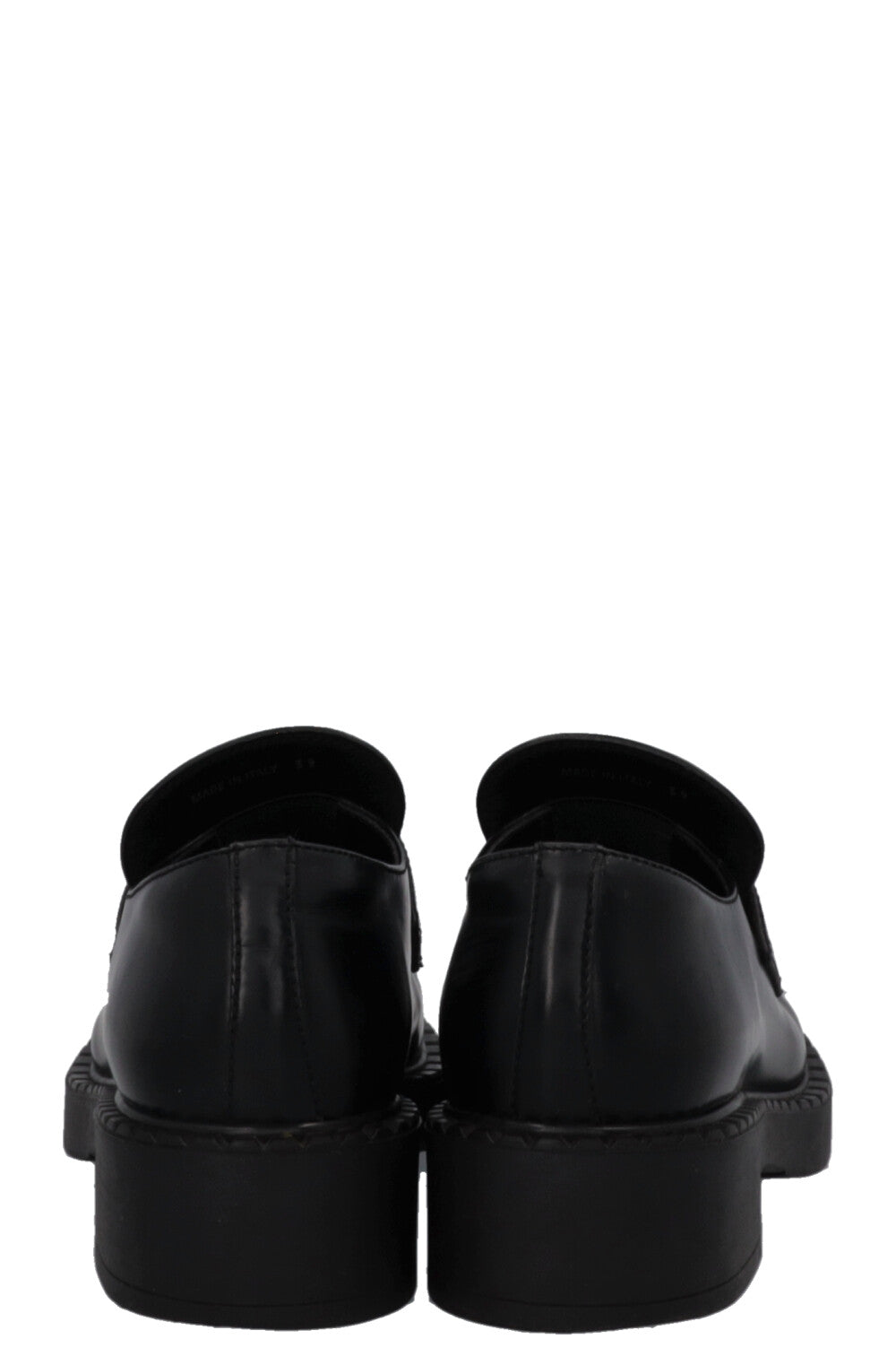PRADA Logo Loafers Black