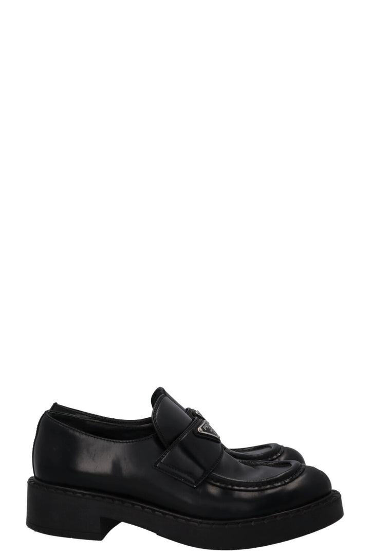 PRADA Logo Loafers Black