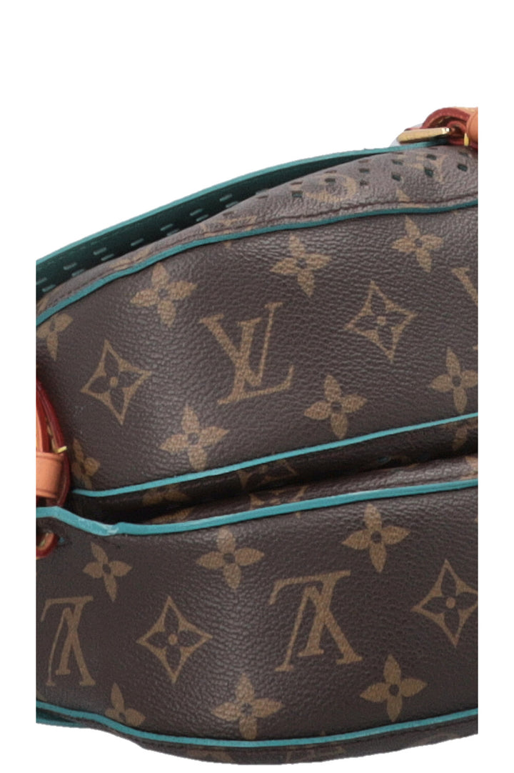 Sac bandoulière LOUIS VUITTON Saumur 30 perforé en toile MNG
