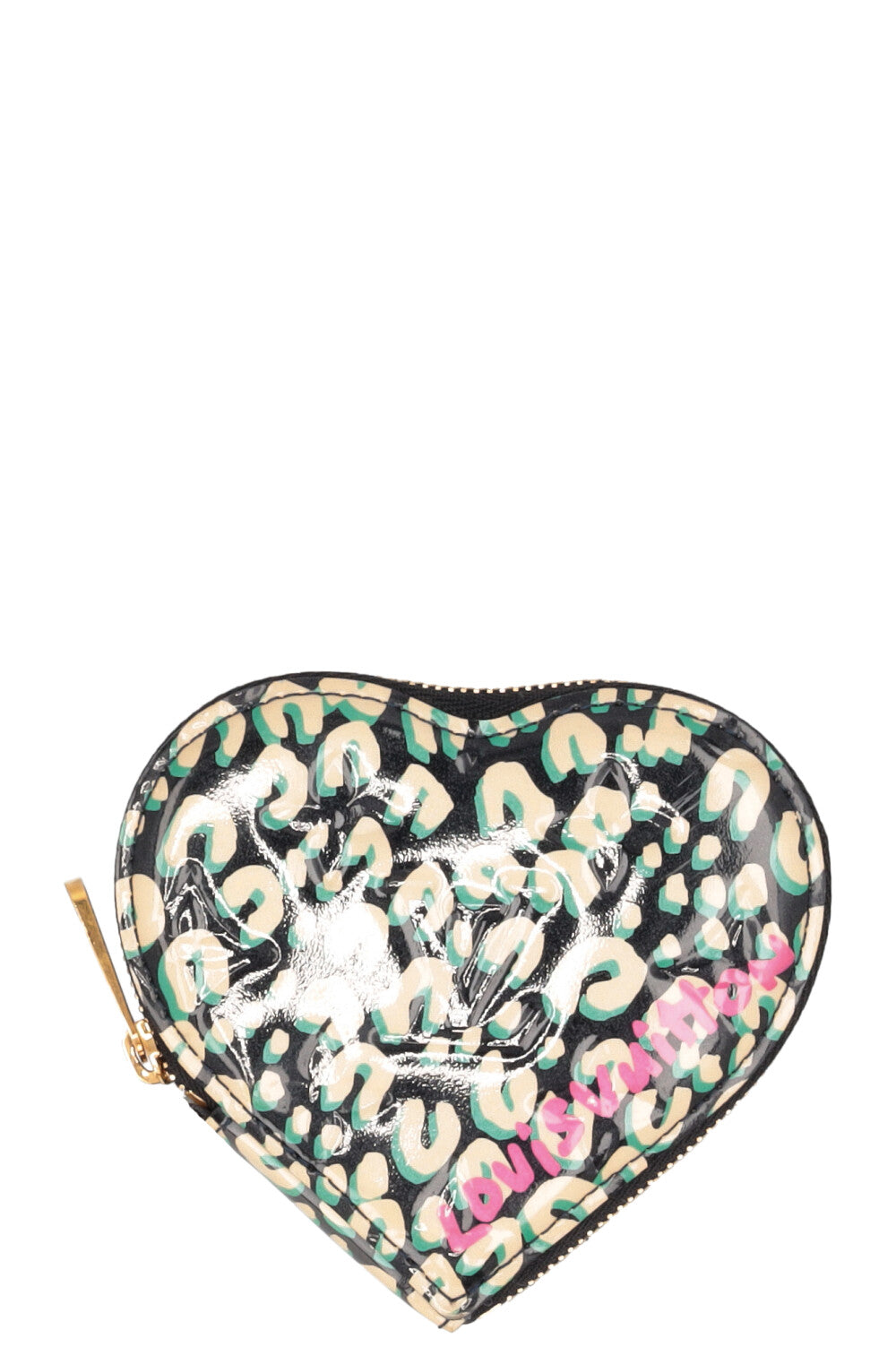 LOUIS VUITTON x Stephen Sprouse - Portefeuille à pièces en forme de cœur