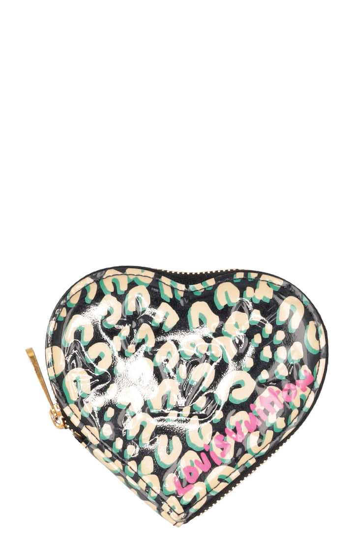 LOUIS VUITTON x Stephen Sprouse - Portefeuille à pièces en forme de cœur