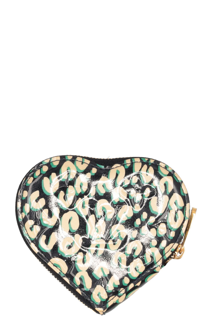 LOUIS VUITTON x Stephen Sprouse - Portefeuille à pièces en forme de cœur