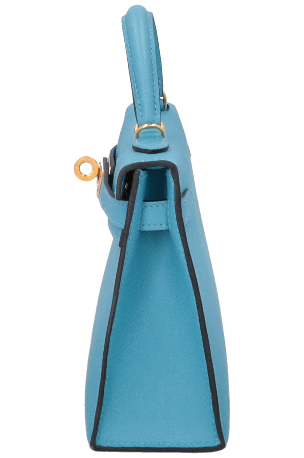 HERMÈS Mini Kelly II Veau Madame Bleu Du Nord